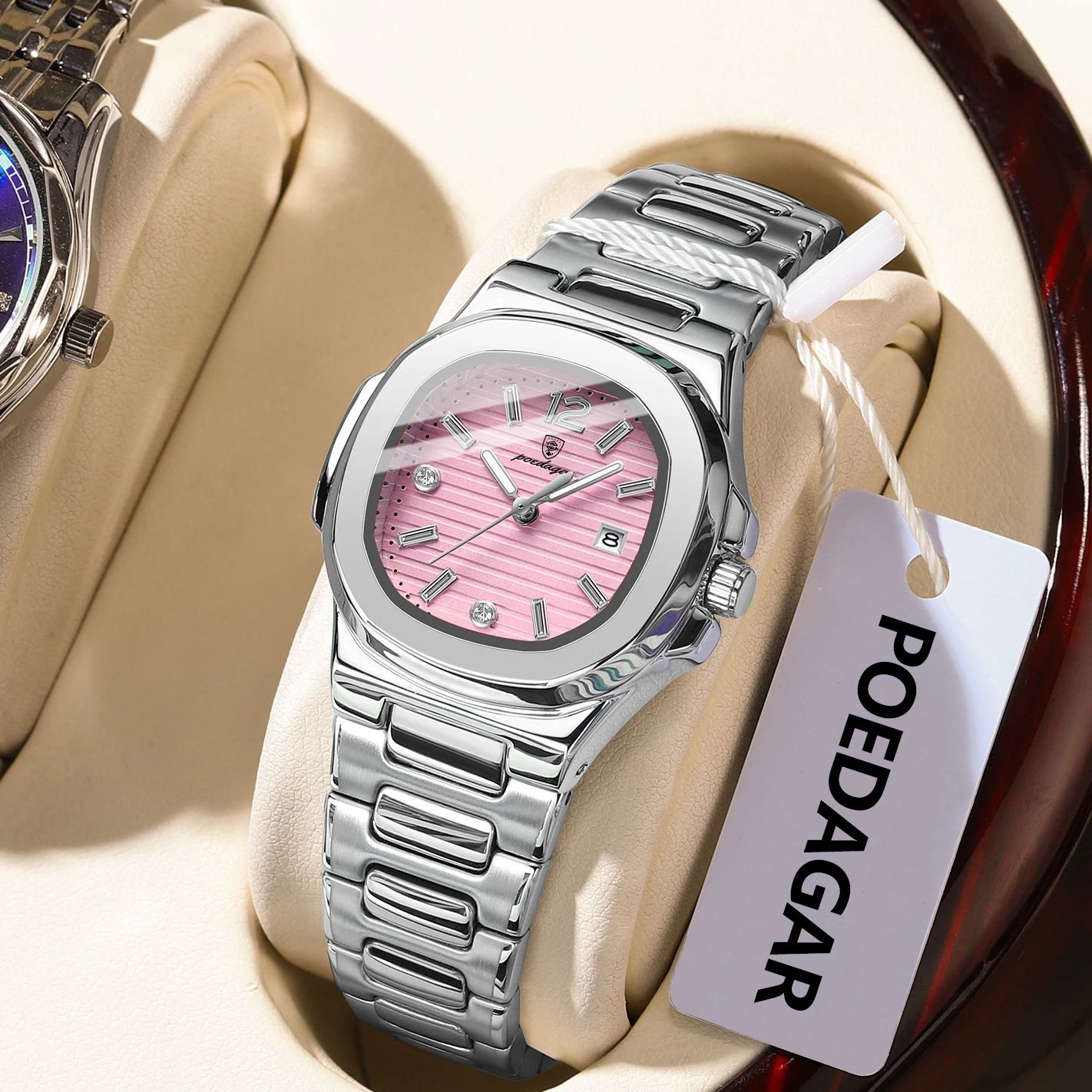 Luxury Watch Square - POEDAGAR Square Fashion Woman Wristwatch Luminous