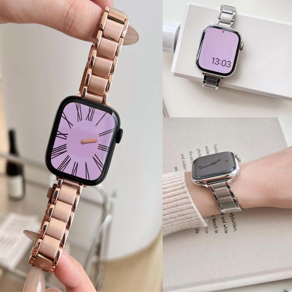 Luxury Watch Ap - Slim Metal Band For Apple Watch
