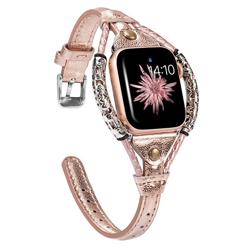 Luxury Watch Ap - Genuine Leather Strap for Apple Watch
