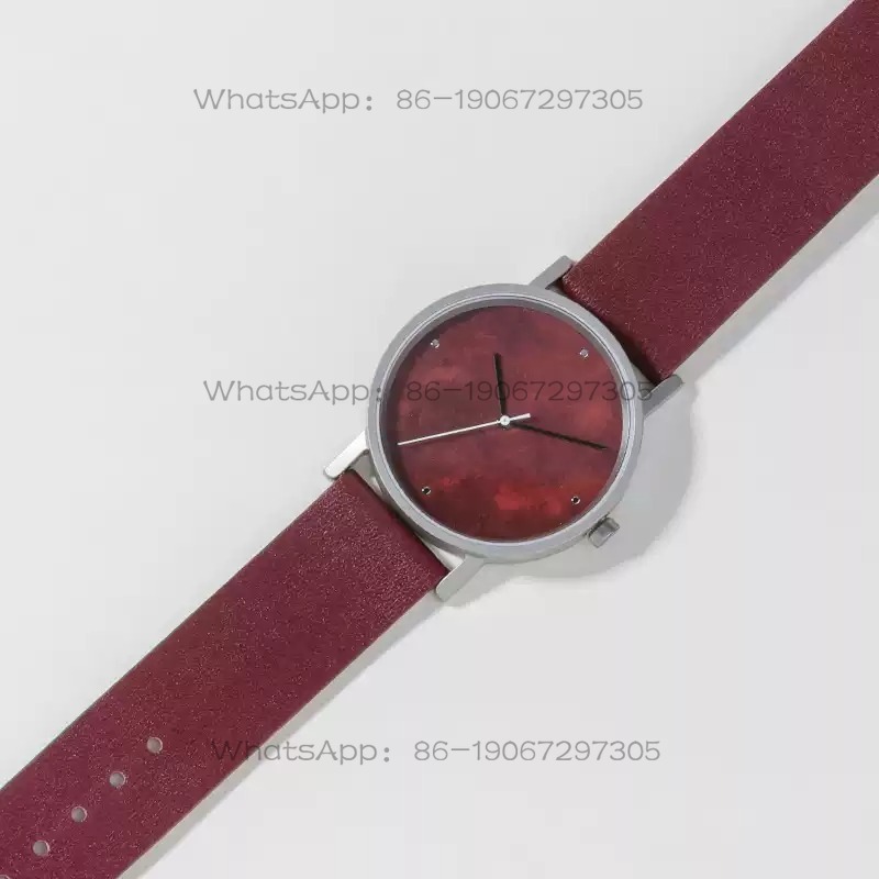 Luxury Watch Women - Retro Burgundy Original Simple Fashion Light
