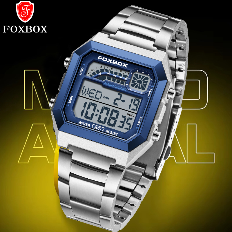 Luxury Watch Square - FOXBOX Fashion Luxury Digital Man Watch