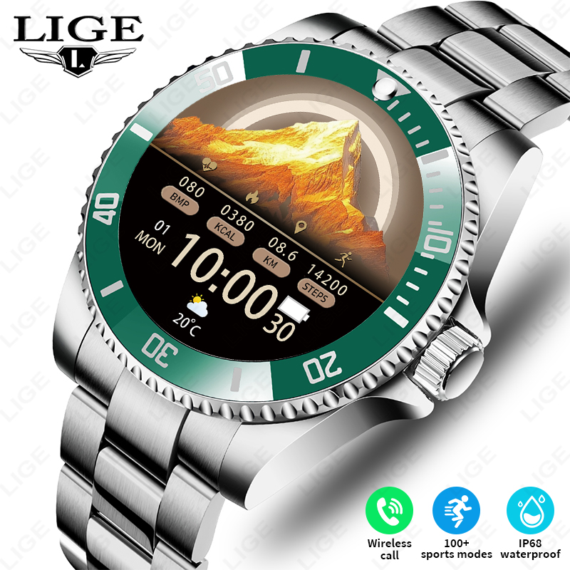 LIGE New Smart Watch Men Bluet - огляд і ціна Luxury Watch In The World