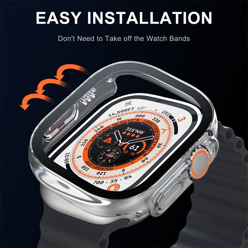 Glass+case For Apple Watch Ult - огляд і ціна Luxury Watch Protection Film
