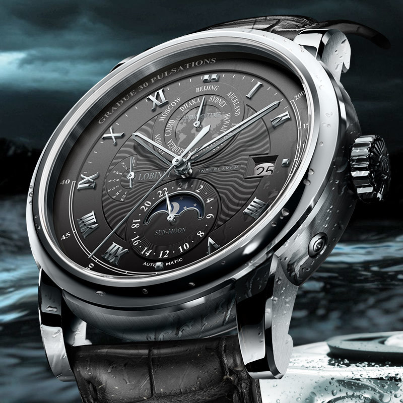 New LOBINNI Luxury Brand Seagu - огляд і ціна Luxury Watch In The World