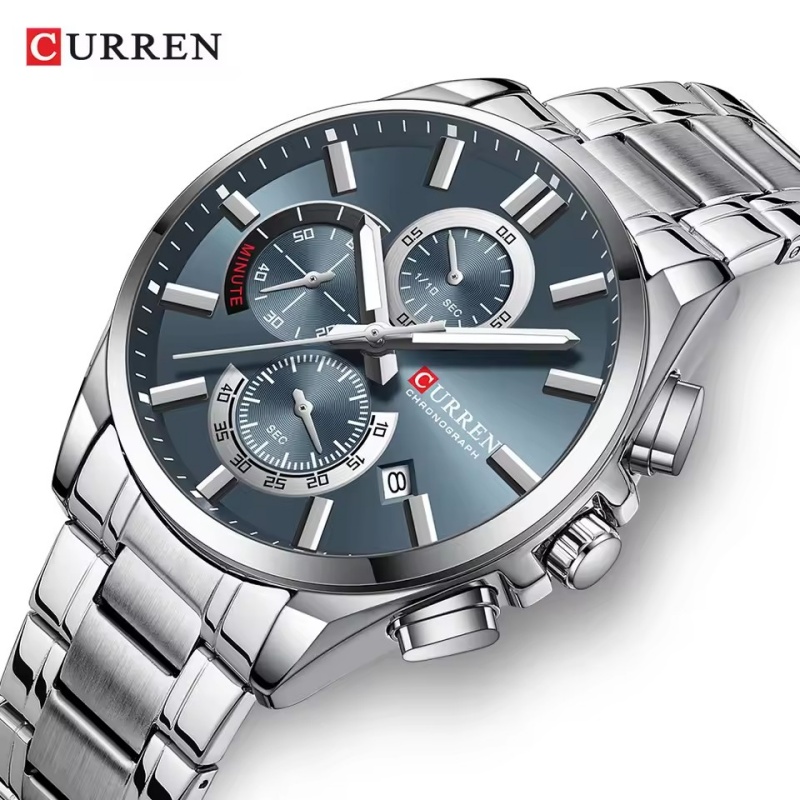 CURREN 8475 New Fashion Men's  - огляд і ціна Luxury Watch Apple
