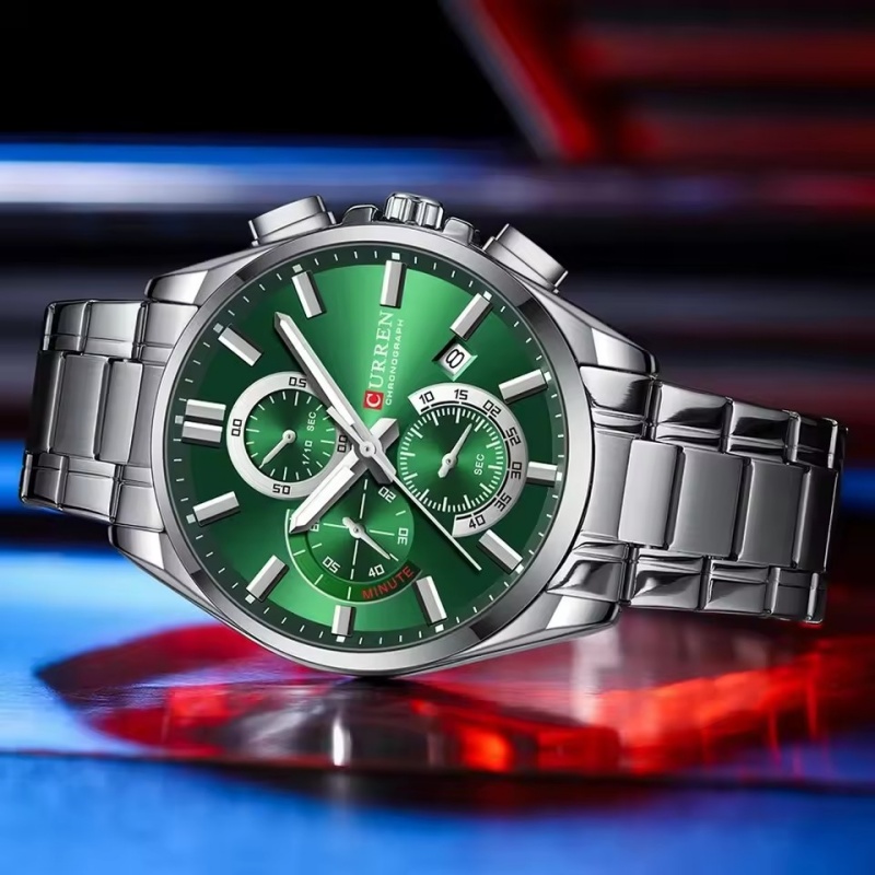 CURREN 8475 New Fashion Men's  - огляд і ціна Luxury Watch Apple