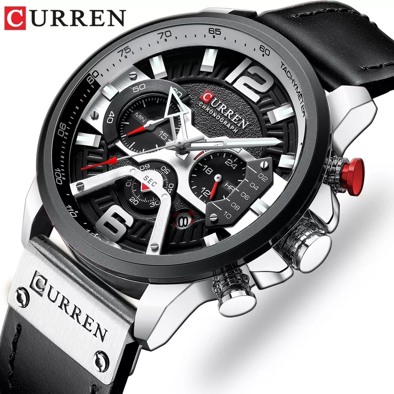 CURREN Brand New Fashion Date  - огляд і ціна Luxury Watch Apple