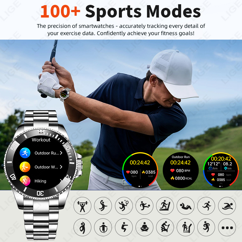 LIGE Business Smart Watch Men  - огляд і ціна Luxury Watch In The World