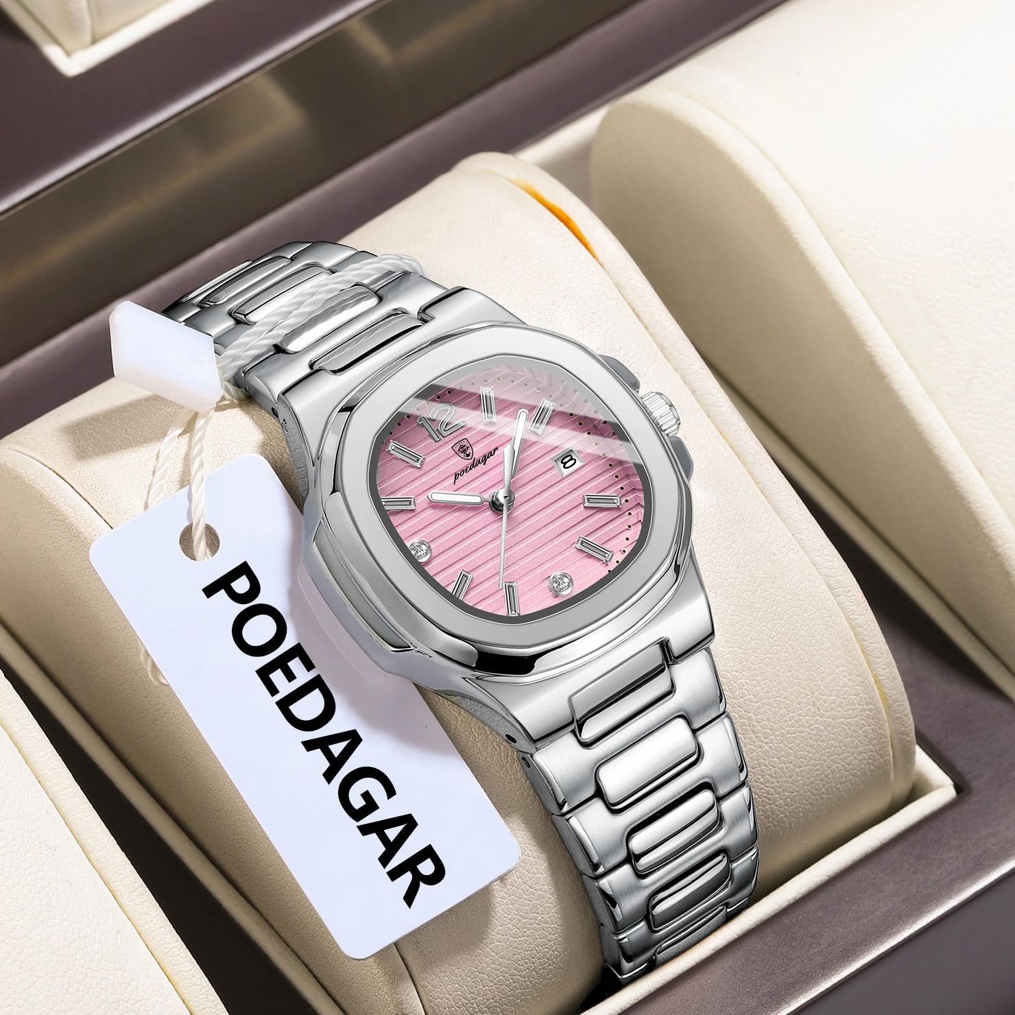 POEDAGAR Square Fashion Woman  - огляд і ціна Luxury Watch Square