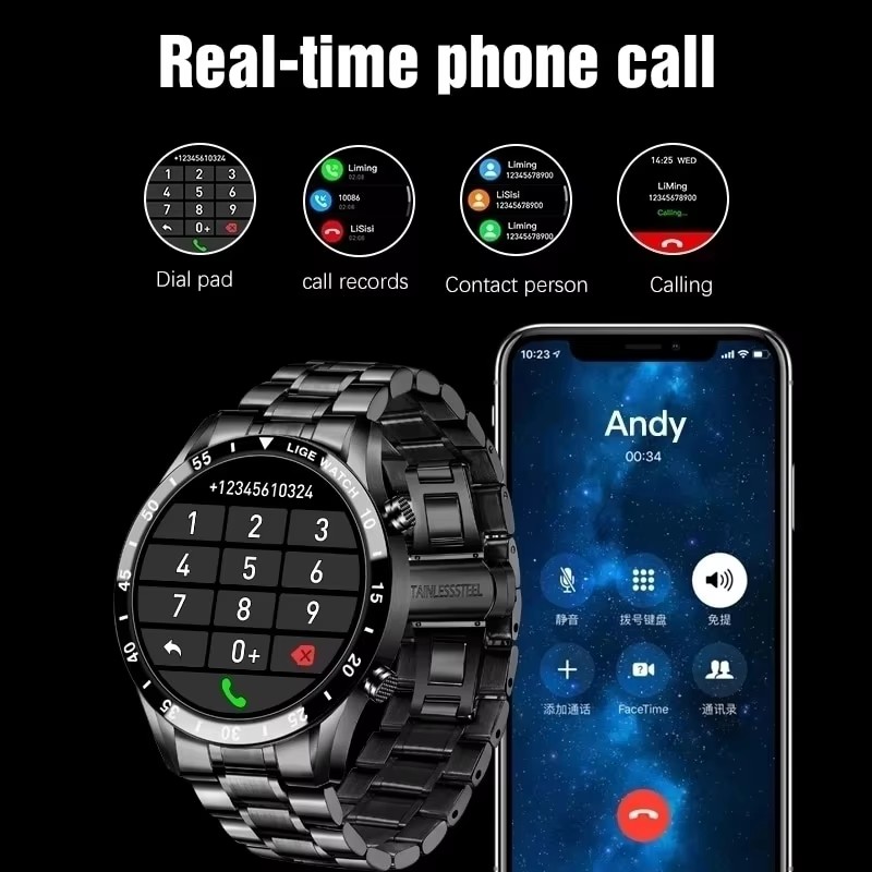 Luxury Steel Smart Watch Men S - огляд і ціна Luxury Watch In The World