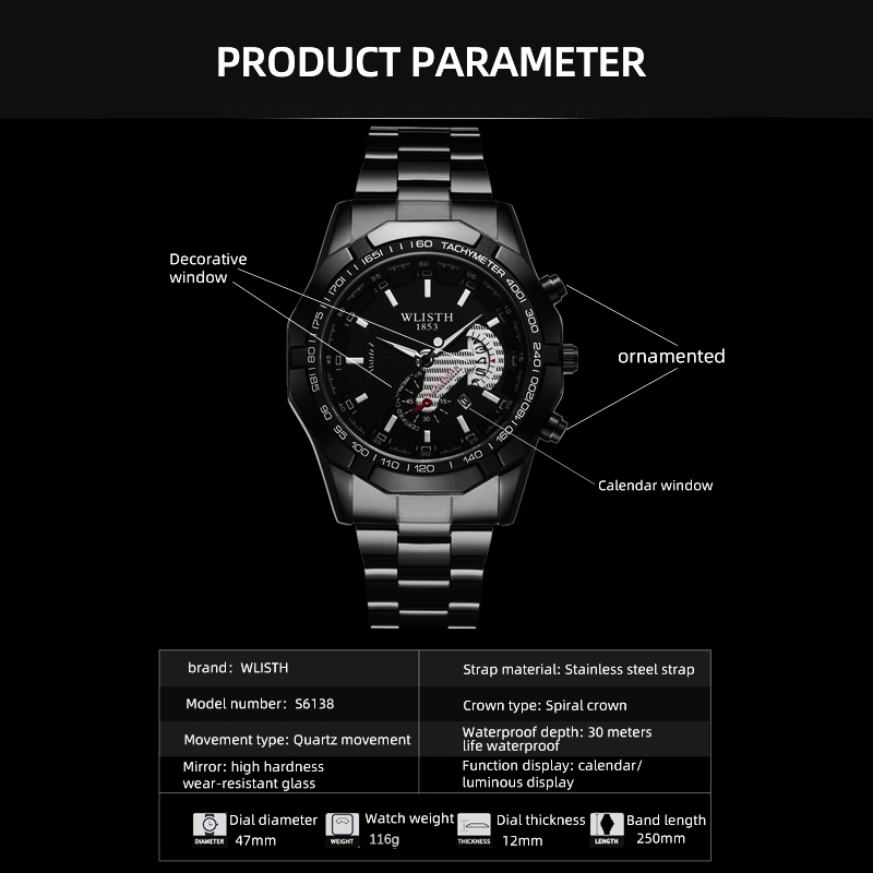 Luxury Brand Man Watch Waterpr - огляд і ціна Luxury Watch Magazine