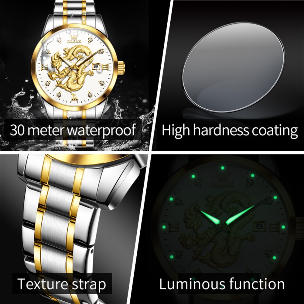 OLEVS Fashion China Loong Drag - огляд і ціна Luxury Watch China