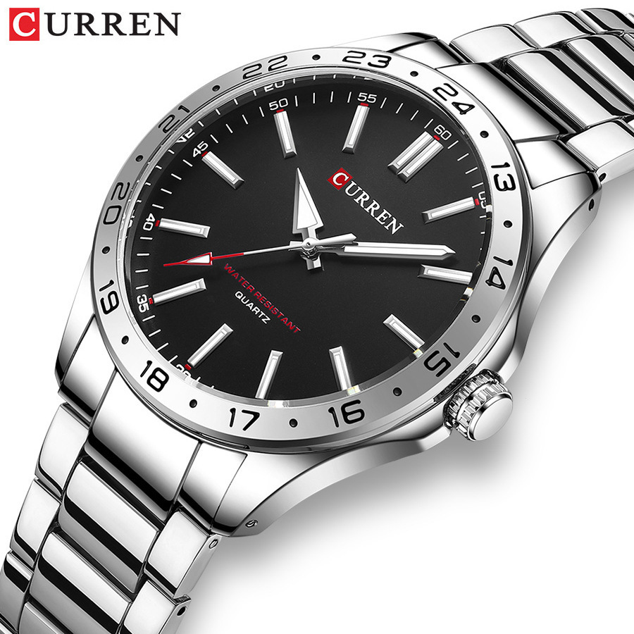 CURREN 8452 Silver White Gift  - огляд і ціна Luxury Watch Apple