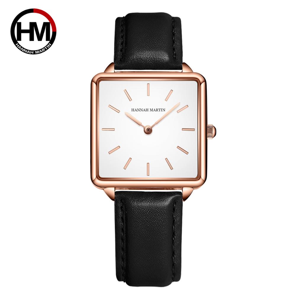 Genuine Leather Strap Japan Qu - огляд і ціна Luxury Watch Square