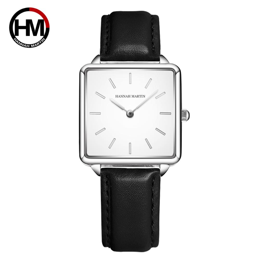 Genuine Leather Strap Japan Qu - огляд і ціна Luxury Watch Square