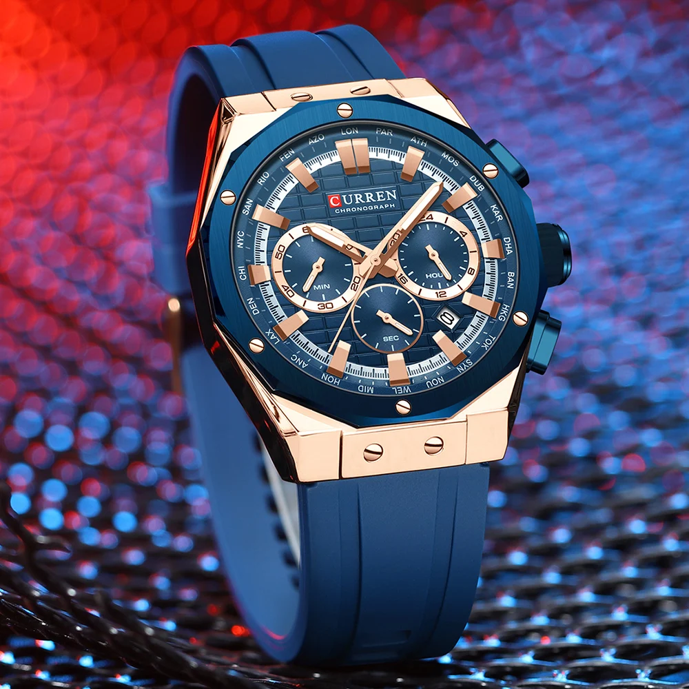 CURREN Luxury Brand High Quali - огляд і ціна Luxury Watch Apple