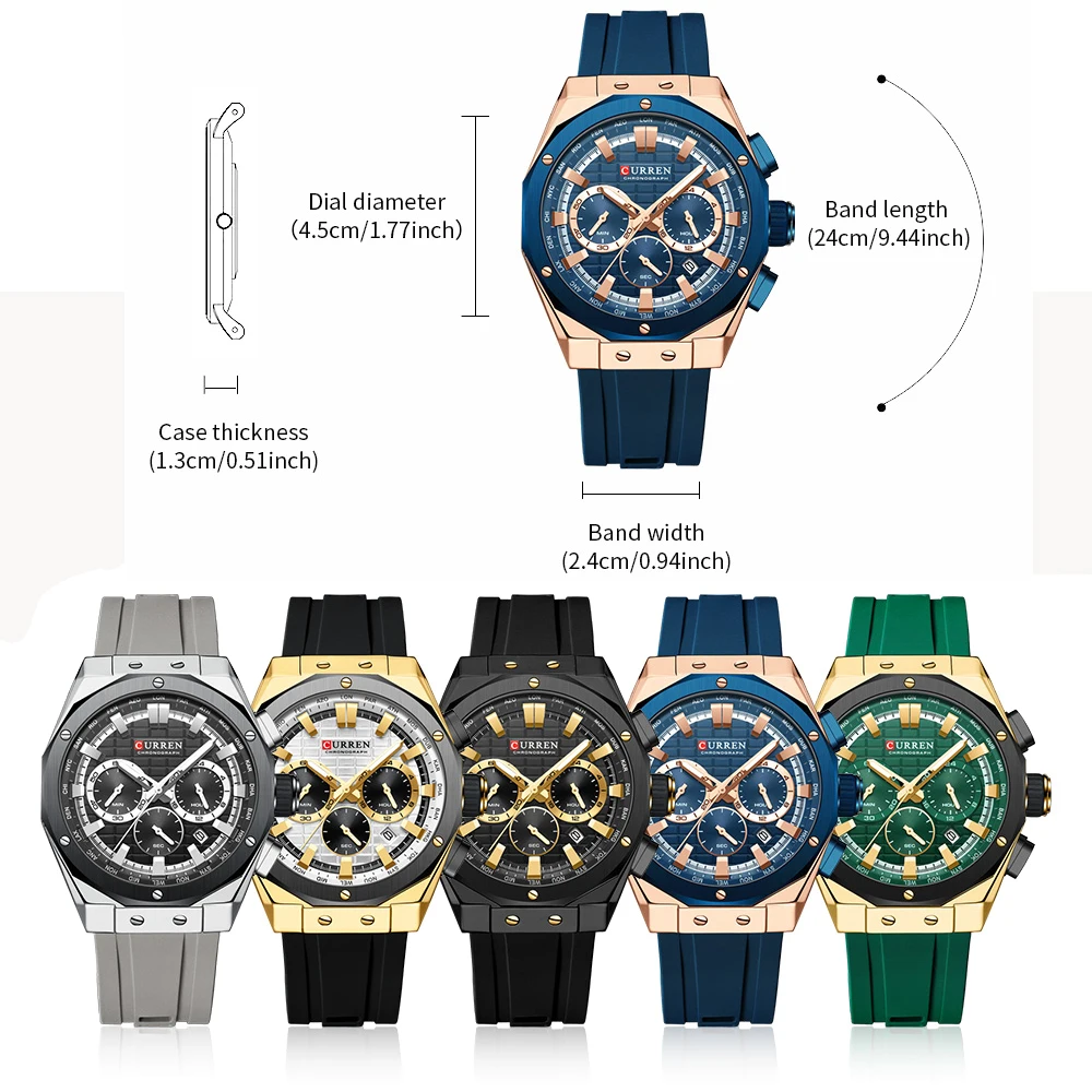 CURREN Luxury Brand High Quali - огляд і ціна Luxury Watch Apple