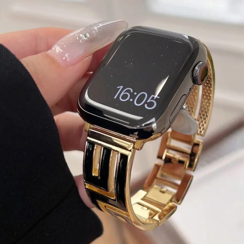 Luxury Metal Strap For Apple W - огляд і ціна Luxury Watch Ap