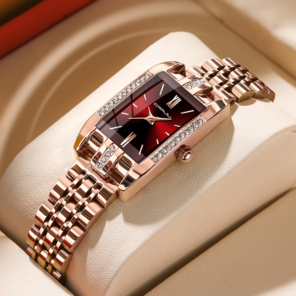 CRRJU Luxury Square Watch for  - огляд і ціна Luxury Watch Square