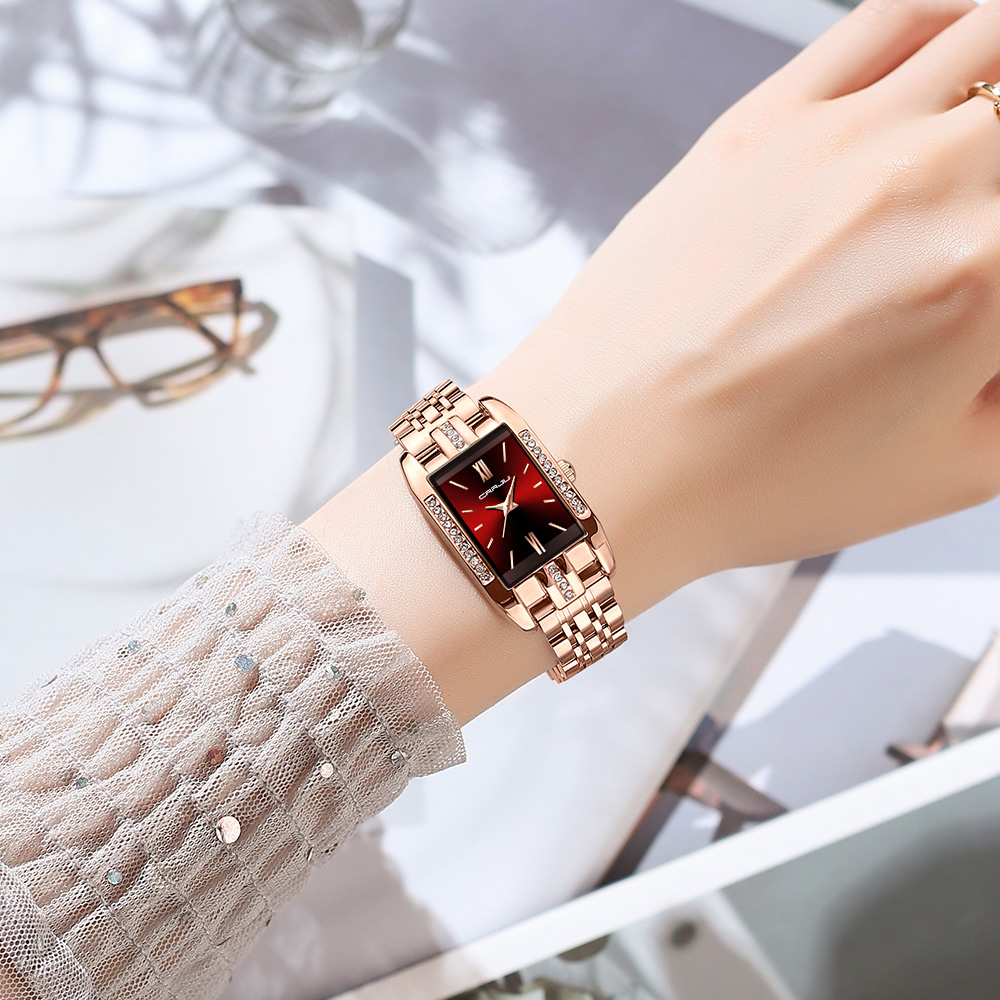CRRJU Luxury Square Watch for  - огляд і ціна Luxury Watch Square