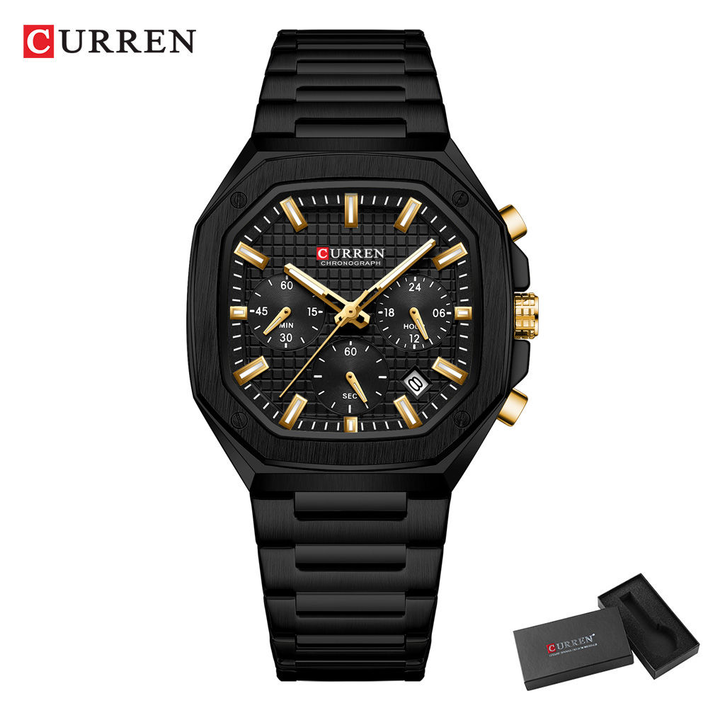 CURREN Luxury Square Chrono Wa - огляд і ціна Luxury Watch Square