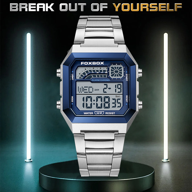 FOXBOX Fashion Luxury Digital  - огляд і ціна Luxury Watch Square