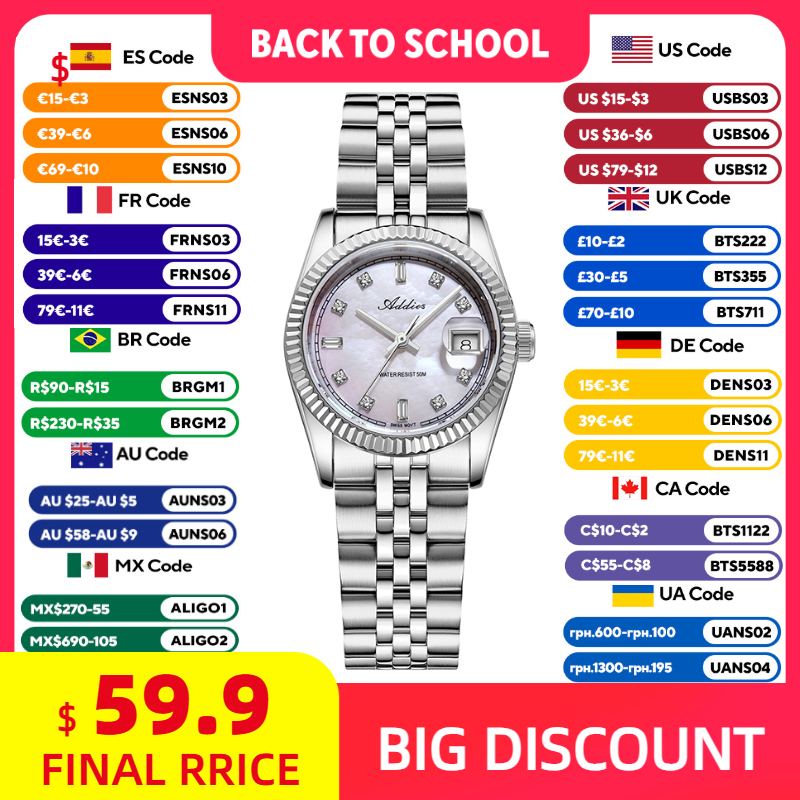 ADDIES 585 Quartz Women's Watc - огляд і ціна Luxury Watch Women