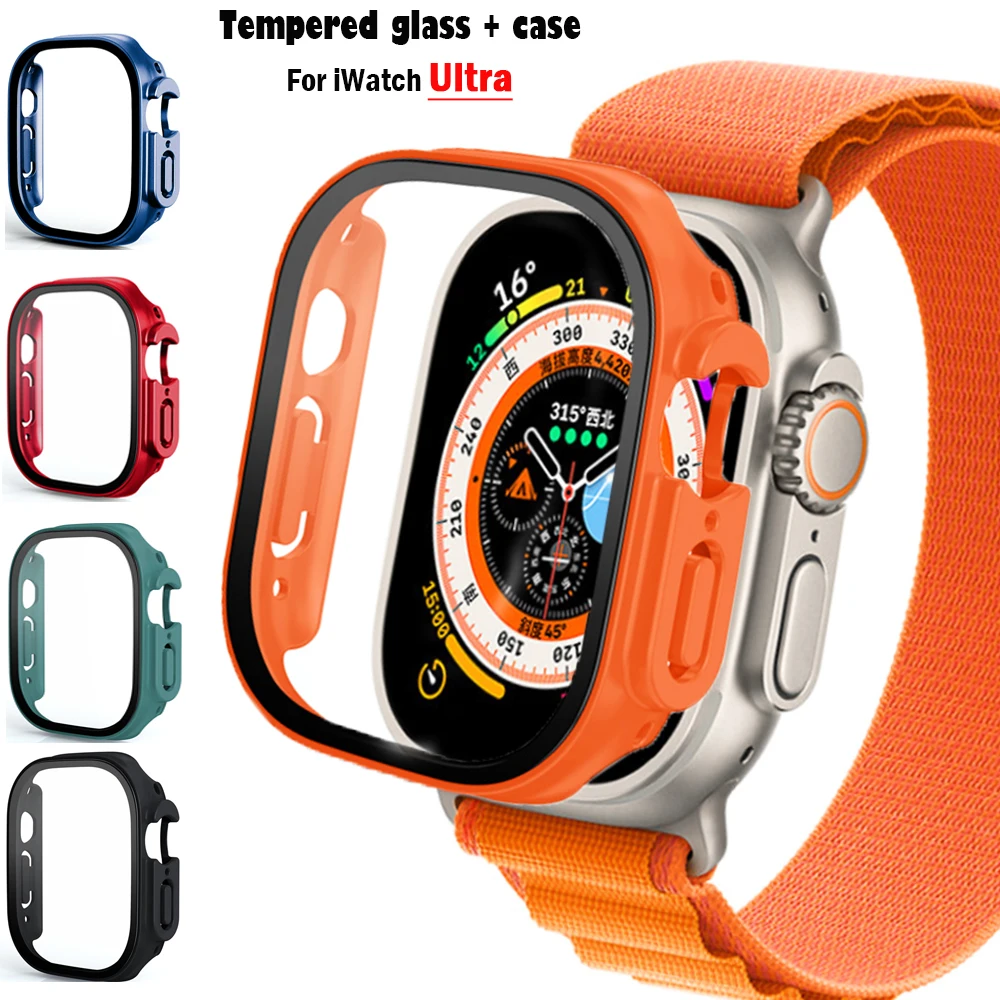 Glass+case For Apple Watch Ult - огляд і ціна Luxury Watch Protection Film