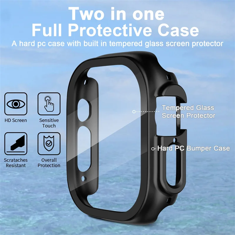 Glass+case For Apple Watch Ult - огляд і ціна Luxury Watch Protection Film
